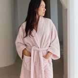 SOAK Short Bathrobe - Rosewater