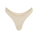 Pointelle Thong - Cream