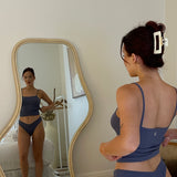 Staple Ribbed Thong - Dusk