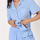 Halcyon Top - Cornflour Blue