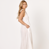 Primavera Sheer Cotton Jacquard Night Gown
