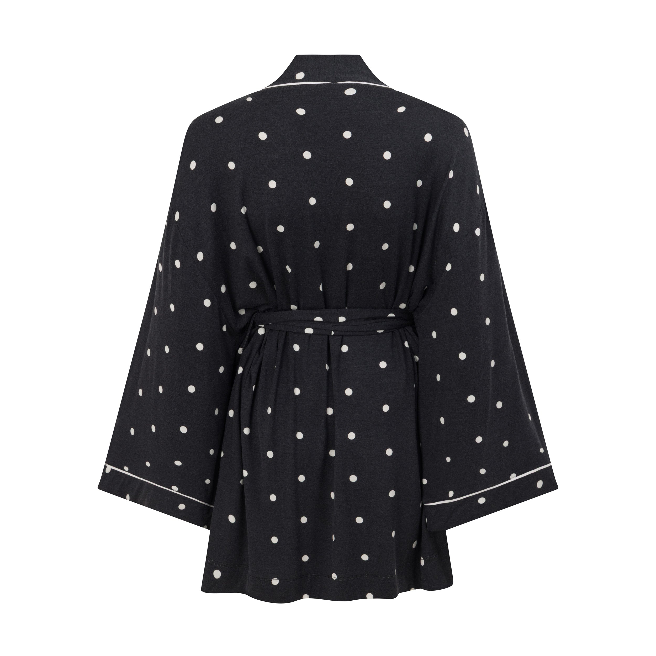 Lounge Wrap - Ink with Milk Polkadots