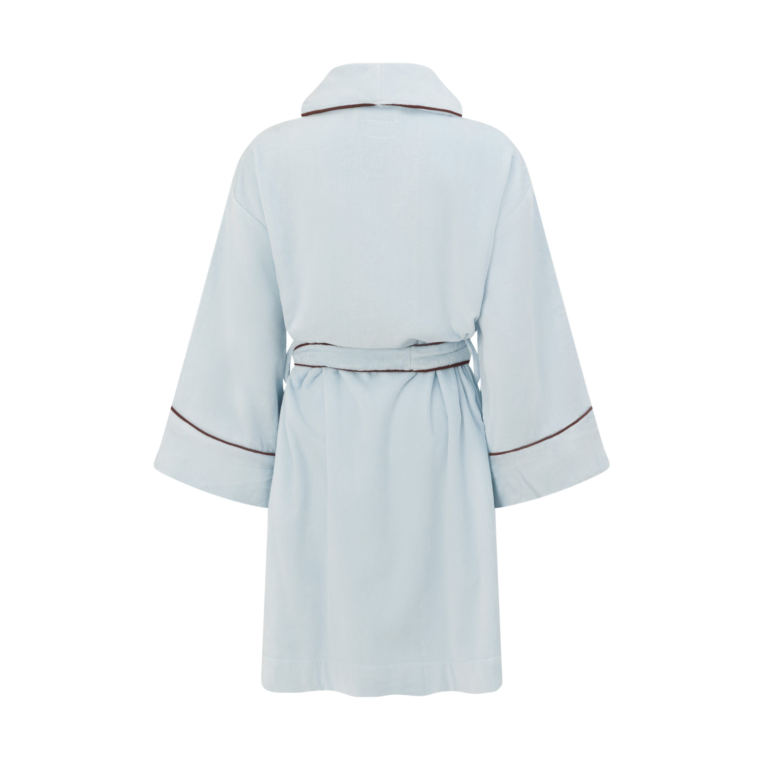 JH x Chille Terry Velour Short Robe - Blueberry