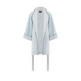 JH x Chille Terry Velour Short Robe - Blueberry