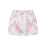 Cotton Gauze Shorts - Red Stripe