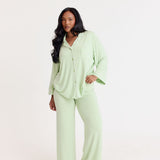 Ease 7/8 Long Sleeve Top -Strawberry Matcha