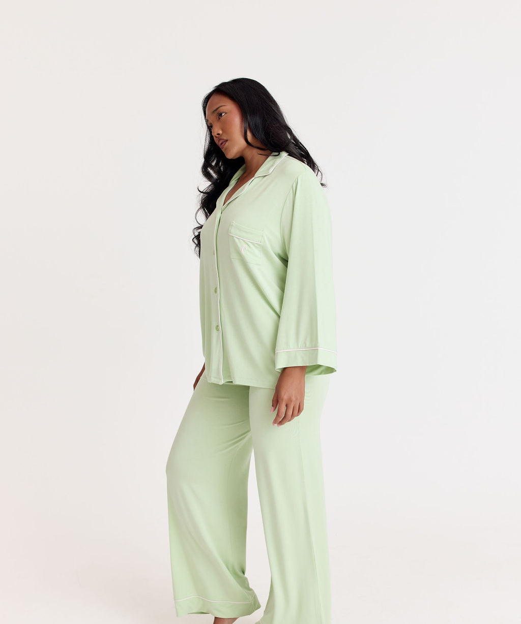 Ease 7/8 Long Sleeve Top -Strawberry Matcha