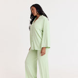 Ease 7/8 Long Sleeve Top -Strawberry Matcha