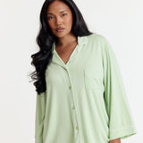 Ease 7/8 Long Sleeve Top - Strawberry Matcha