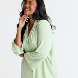 Ease 7/8 Long Sleeve Top - Strawberry Matcha