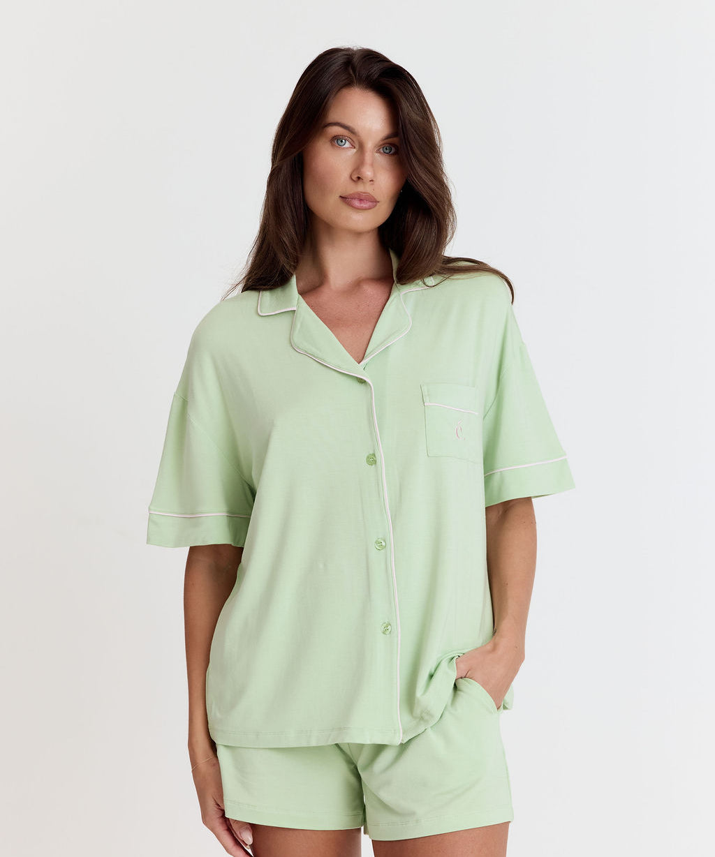 Ease Short Sleeve Top - Strawberry Matcha