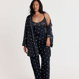 Lounge Wrap - Ink with Milk Polkadots